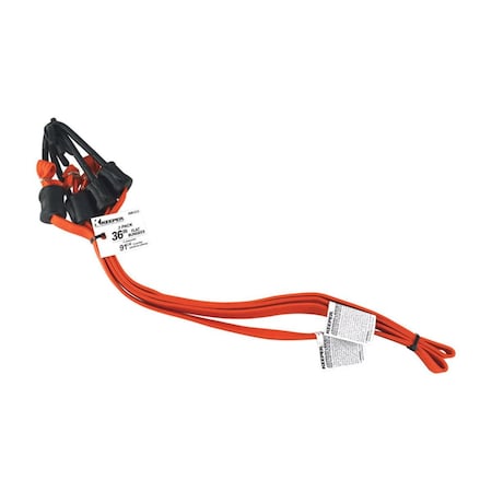 Homepage Orange Flat Bungee Cord 36 x 0.315 in., 2PK HO3328588